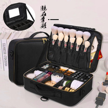 纹绣箱包工具包PU皮大容量多功能单肩专业化妆师跟妆化妆包带镜子