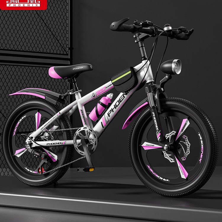 Children's Bicycle Girl Variable Speed Mountain Bike 6-10-12-15 Years Old Middle-Aged and Primary School Boy Bicycle