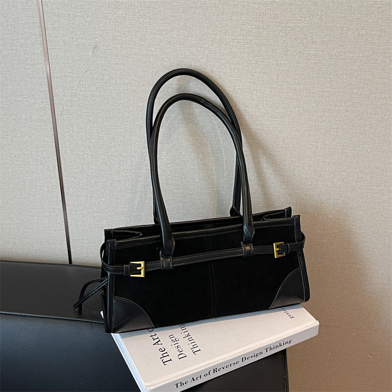 Cross-border 2025 otoño y invierno nuevo ocio versátil bolso de hombro de cuero de seda retrógrado bolso inferior bolso de mano de viaje bolso de mujer
