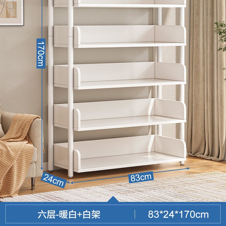 Simple estantería de almacenamiento de piso sala de estar hogar libro gabinete rack de almacenamiento multi-capa rack de almacenamiento libro lectura Rack