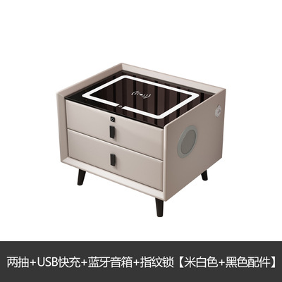 미바이 2 + LED + 무선 충전 + USB 고속 충전 + 오디오 + 지문 잠금