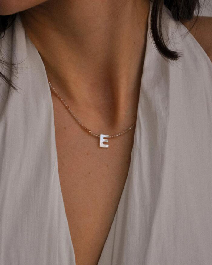 1 Pièce Style Simple Lettre Coquille Perlé Femmes Collier display picture 3