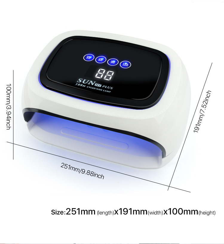 SUN H5PLUS Jel Oje için UV Lambası, Hızlı Kuruyan Tırnak Kürleme Jeli, Tırnak Sanatı Makinesi.