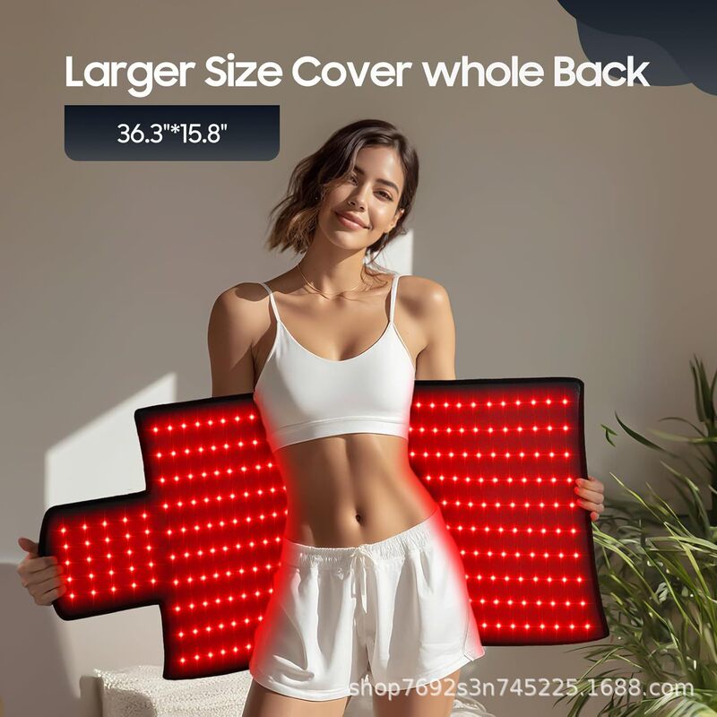 Infrared Physiotherapy Lamp Red Light Therapy Hot Compress Blanket Phototherapy Pad Beauty Lamp Home Health Care Mattress Instrument Cross-Border Manufacturer