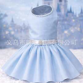 灰色蓬蓬裙宠物礼服裙宠物服装 Cinderella Pet Dress