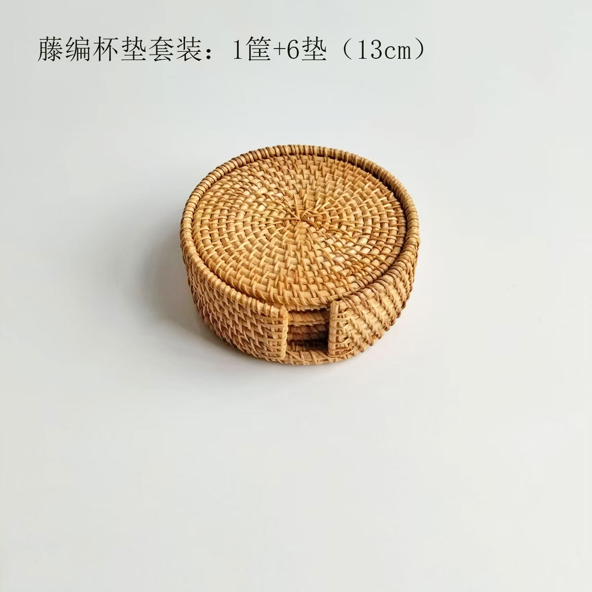 Cojín de ratán Cojín de ratán Cojín de aislamiento térmico Cojín de té de ratán de otoño tejido Cojín de olla de paja Cojín de aislamiento térmico tejido de ratán de restaurante