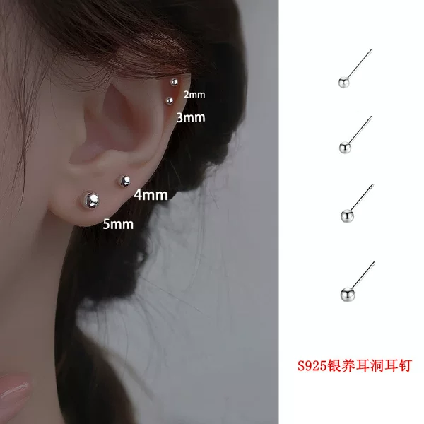S925 Silver Needle Earrings for Women, Ear-Friendly Earrings, 2026 New Popular Niche Design Earrings, High-End Ear Bone Studs