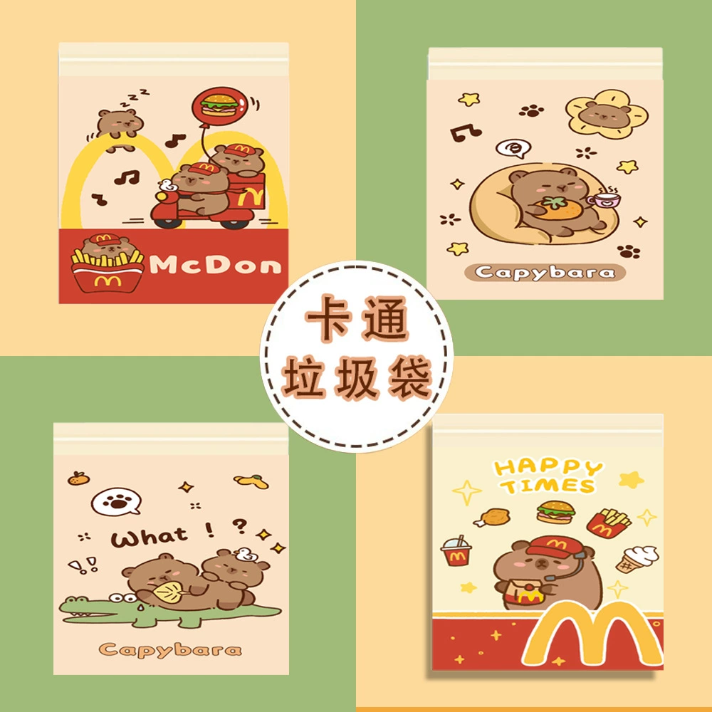 Капибара автомобильный мешок для мусора липкий автомобиль в автомобиле милая сумка для чистки общежития студенческий стол мешок для лица