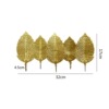 Factory wholesale Nordic Iron Golden Leaf Hook Hook Free Point -free Hook Wall Wall Coat Hook Hook Hook Hook