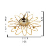 Selected cross -border light luxury gold iron artstick desktop storage hollow woven candlestick decorative ornaments