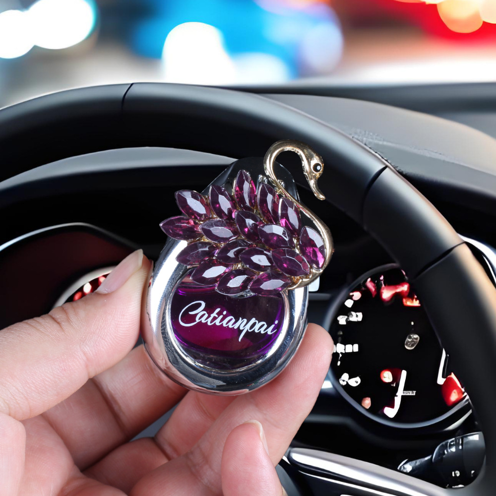 Perfume de automóvil salidas de aire de alta calidad de perfumes de automóviles para damas, perfumes de cignes, adornos de perfume de perfumes duraderos
