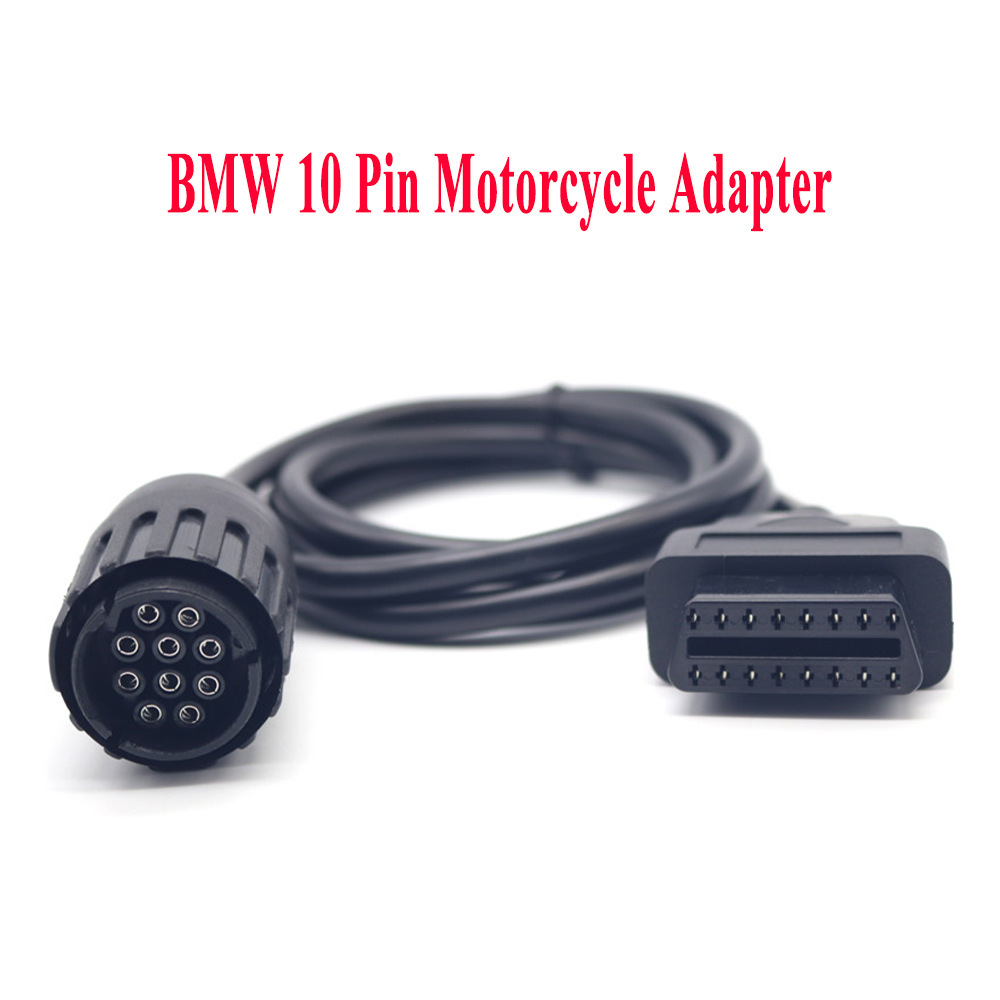 BMW 10 Pin TO OBD2 16PIN Motorcycle Adapter iCOM D Cable