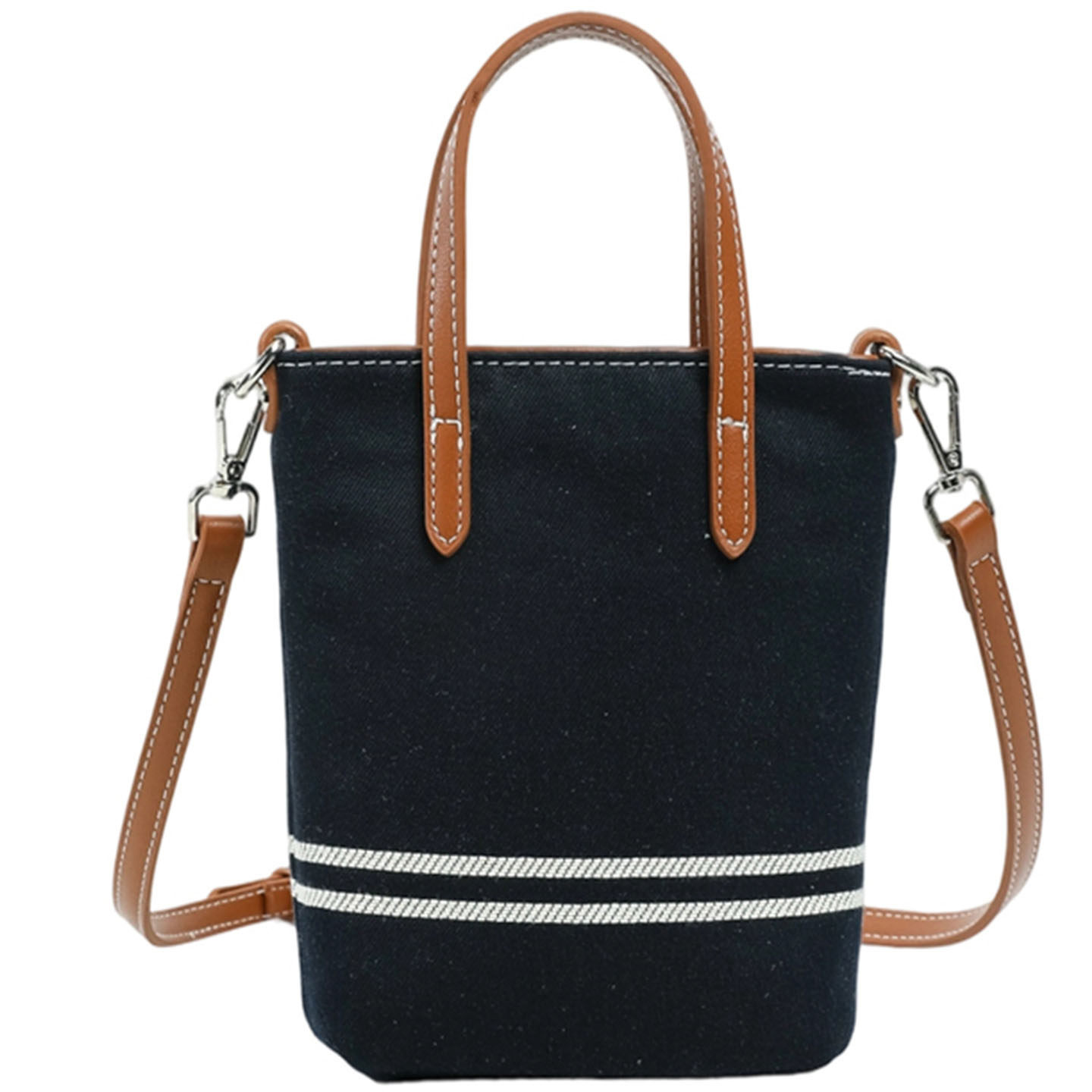Pequeño bolso público de mujer rayas de hombro único cubo de agua móvil 2026 nueva moda de verano popular coreana