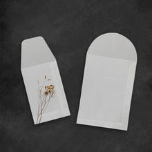 硫酸纸信封半透明纸袋磨砂质感纽扣镜片相片袋首饰独立包装独立站