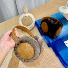 冬季毛绒保暖耳罩批发学生骑行耳捂子防冻加厚大耳包仿皮毛一体