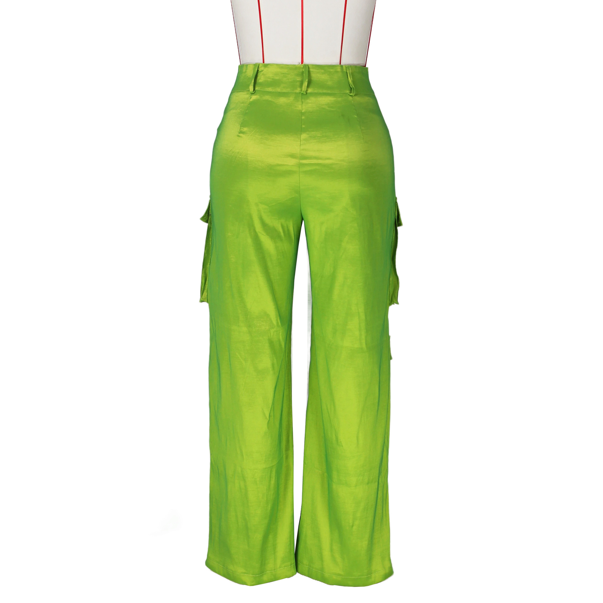 Women's Street Casual Solid Color Full Length Pocket Cargo Pants display picture 3