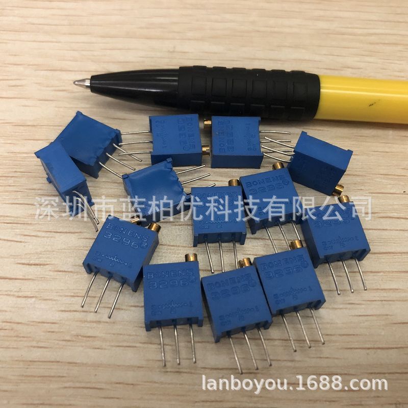 直插件3296W可调电阻 可变微调电位器 3296W-1-102LF 3296W-1K