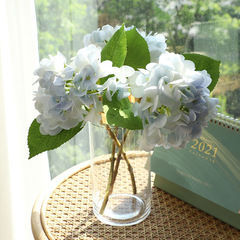 High-end ins style moisturizing hydrangea simulation bouquet wedding home living room decoration fake flower ornaments wholesale