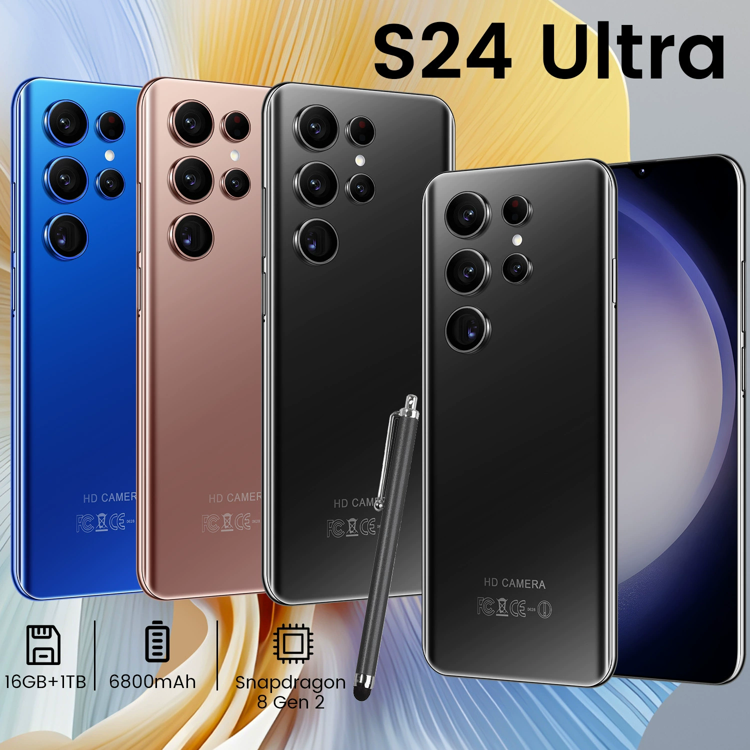 Мобильный телефон S24 Ultra 7.3" большой экран (1+16) — модель с большой памятью, бестселлер