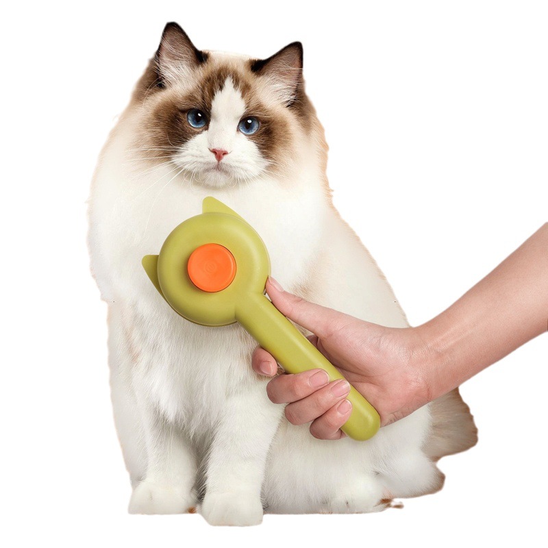 Oído de gato cabeza de oso gato peine nueva mascota gato peine flotante aguja de pelo peine suave gato fábrica de pelo en stock al por mayor