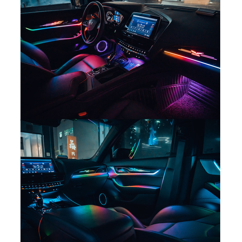 Aplicable a 24 Cadillac CT5 Dynamic Atmosphere Light Laser Grab