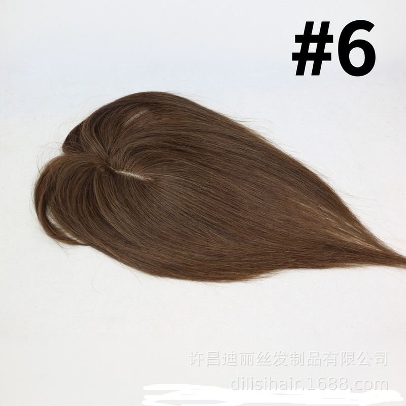 批发8x12女士真人发增发遮白发头顶发缝假发刘海外贸补发块|undefined
