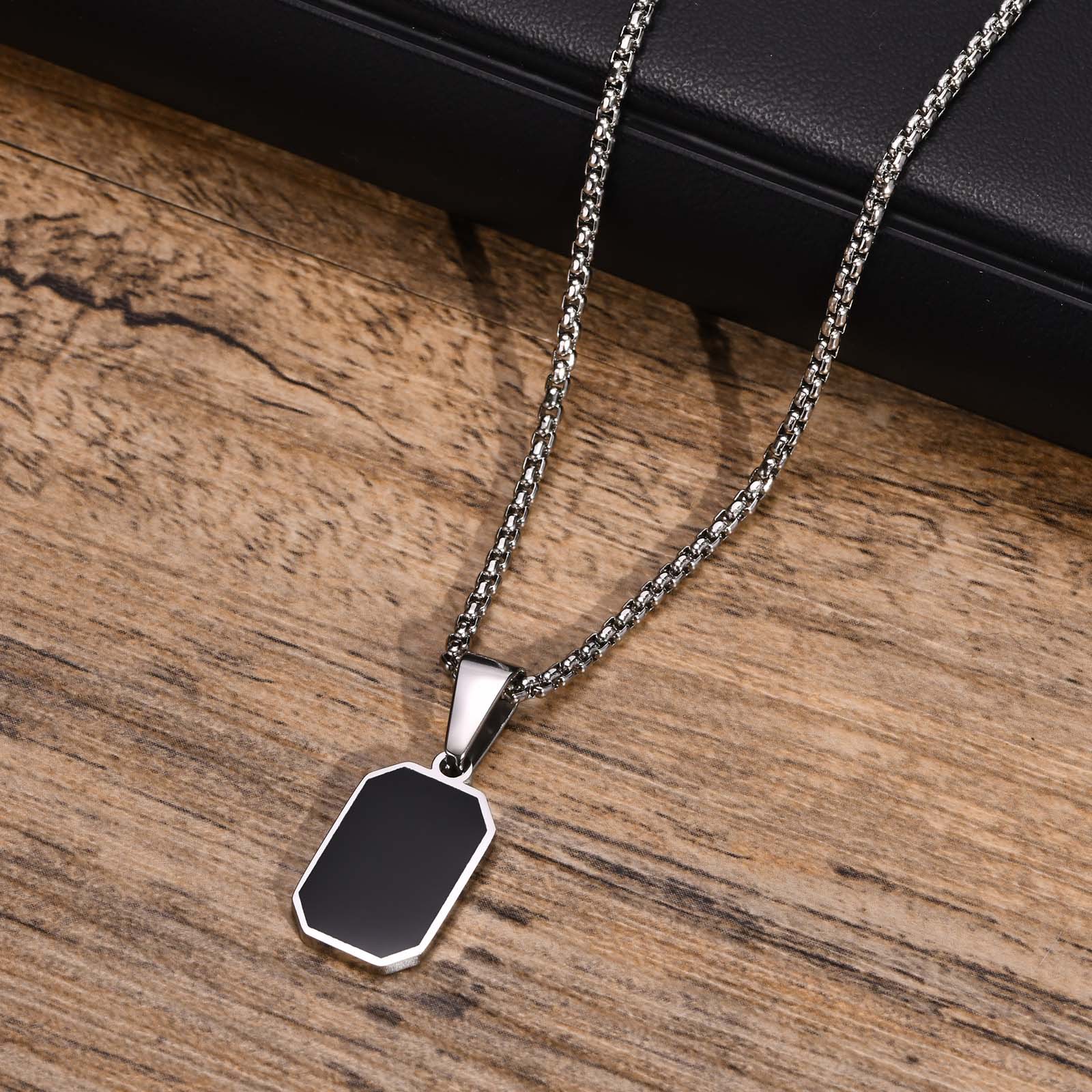 7g Weight Pendant Jewelry Making Type 18K Gold Plated Plating Material 201 Stainless Steel Chain Material 1 Piece Quantity Daily Occasion 201 Stainless Steel Material Geometric Pattern All Seasons Season Unisex Gender Polished Finish Polishing Design Simple Style Style Simple Style Geometric 201 Stainless Steel Polishing 18K Gold Plated Unisex 2
