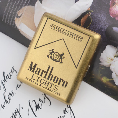全铜烟盒贵派创意个性定制图案送男友创意20支装礼品光面抗压时尚|ms