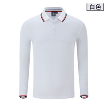 ZT507男女长袖纯色情侣款POLO衫秋冬商务休闲条纹翻领衫批发一件