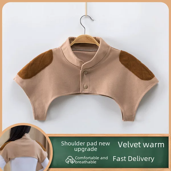 Autumn and Winter Thermal Shoulder Brace with Fixed Straps, Thin Summer Version for Women, Shoulder and Neck Cotton Vest for Postpartum Care