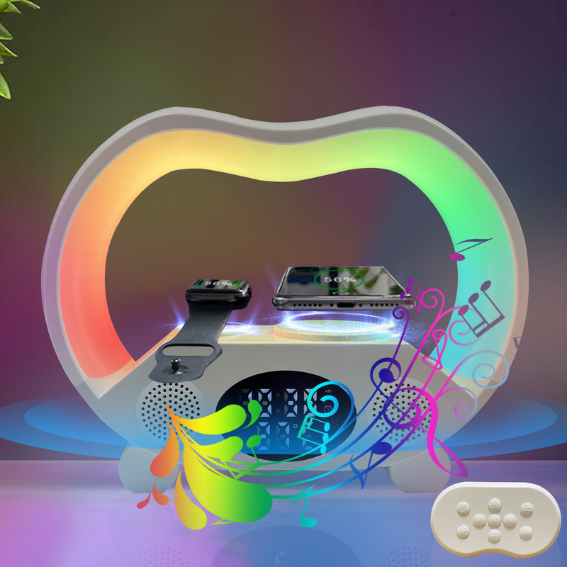 Wireless Charging Speaker 6-in-1 Amazon Smart Remote Control Bluetooth Ambient Light Multifunctional Wireless Charging Wireless Charging Speaker 6-in-1 Amazon Smart Remote Control Bluetooth Ambient Light Multifunctional Wireless Charging