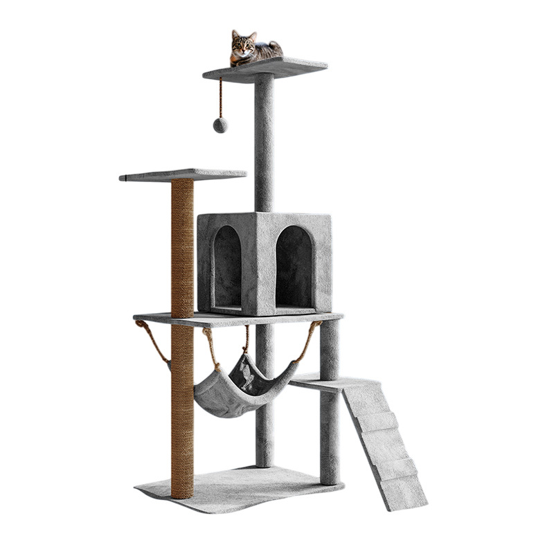 Cat trepando estante gato nido gato doméstico árbol de gato todo en uno pequeño tipo de casa no ocupa tierra general gato afilado garra gato agarrar tablero escalada plataforma de salto