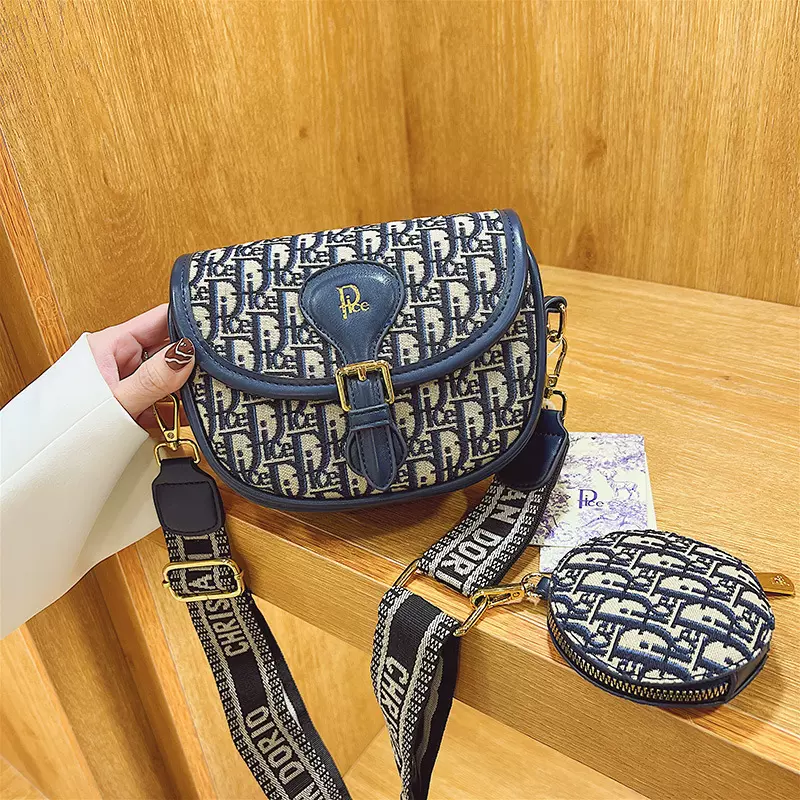 小包包女气质子母包 2024新款潮休闲网红斜挎女包单肩马鞍包