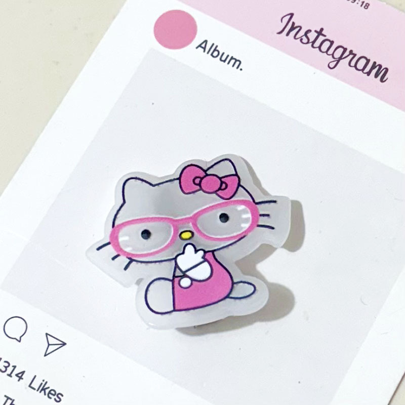 半透卡通可爱猫咪发夹椭圆发夹ins甜美少女碎发边夹发卡头饰批发|undefined
