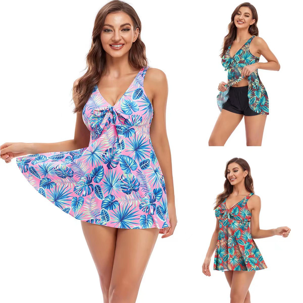 Летний комбинезон, купальник, шорты, коллекция 2023 года, plus size