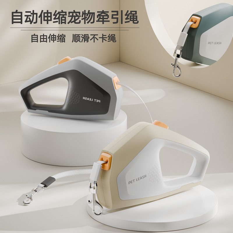 Nuevo tipo de cuerda de tracción de mascotas retráctil cuerda de perros pequeños y medianos cuerda de perros portátil para caminar artículos de mascotas al por mayor transfronterizos