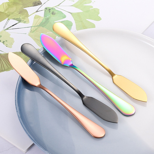 1010 stainless steel butter knife cross-border butter knife bread jam spreader knife household western food butter spatula wholesale