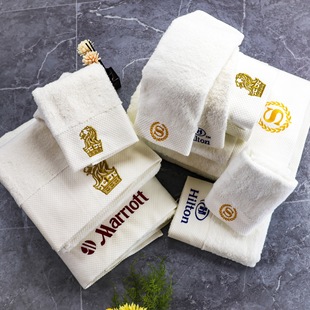 Hotel Towels, Bath Towels, Hilton Towels, Thickened Embroidered Bath Towels, Bath Towels, Beauty Salon Towels, Hotel Bath Towels