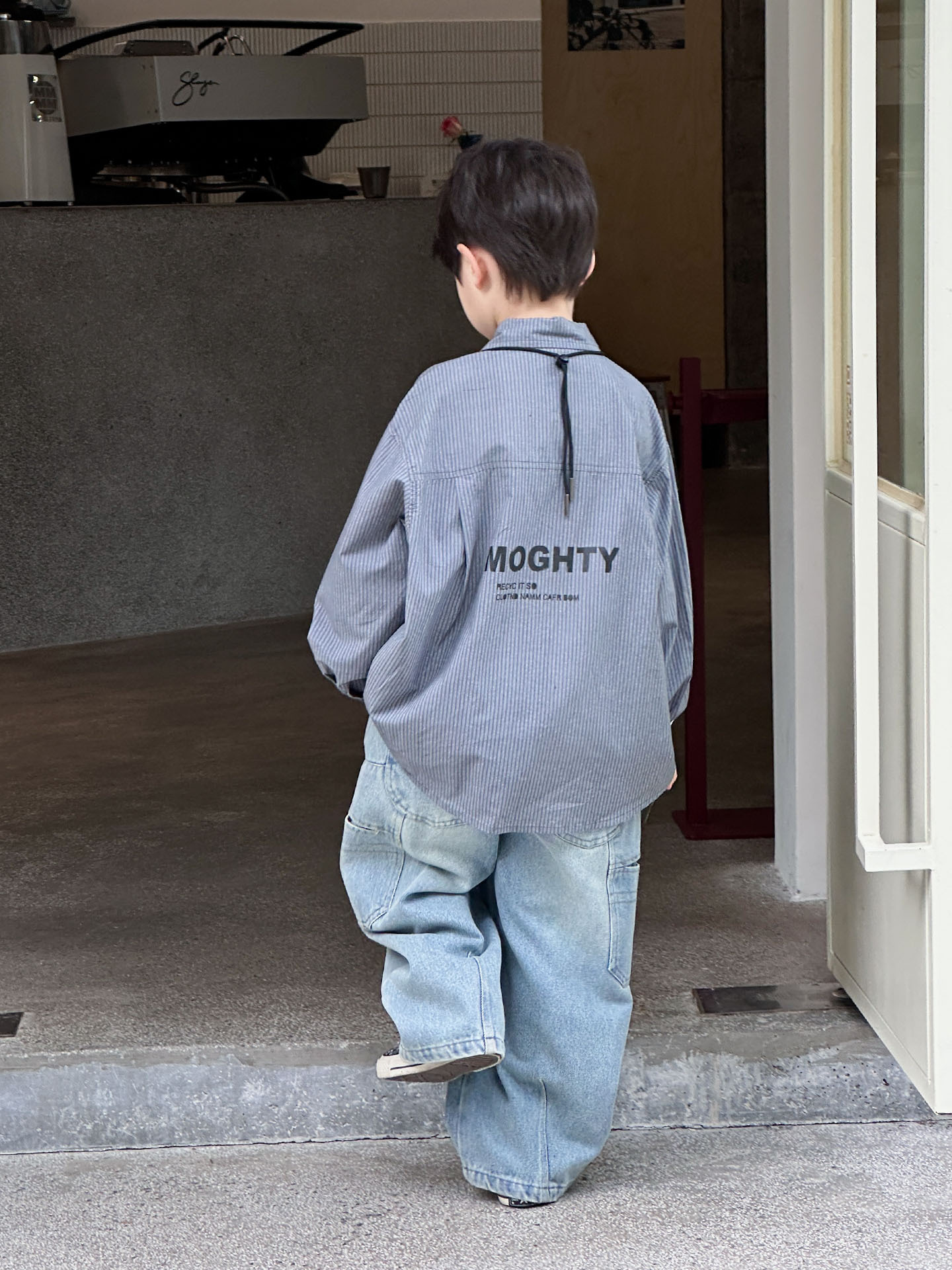 McCarthy ropa infantil camisa de niño camisa a rayas para niños 2025 nueva primavera y otoño ropa de niño superior de otoño