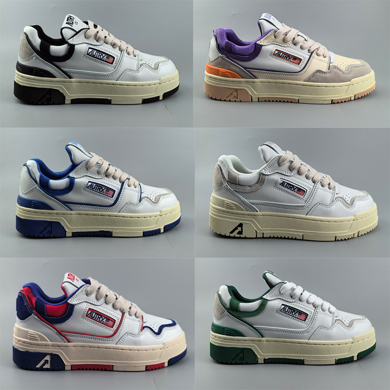 2025 Autry Retro Old Dirty Shoes Sneakers Genuine Leather Low-Top White Shoes Platform Shoes 2025 Autry Retro Old Dirty Shoes Sneakers Genuine Leather Low-Top White Shoes Platform Shoes