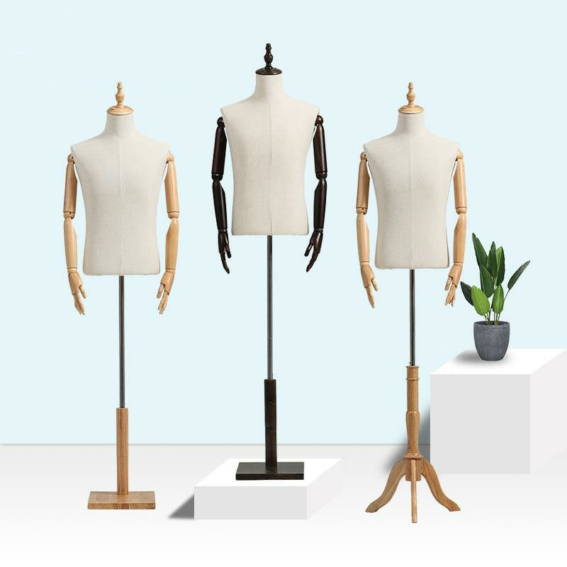 Modelo de ropa de hombre accesorios de mujer todo el cuerpo plataforma percha de ropa de ventana de hombre estante de exhibición de busto falso cuerpo humano tienda de ropa modelo rack