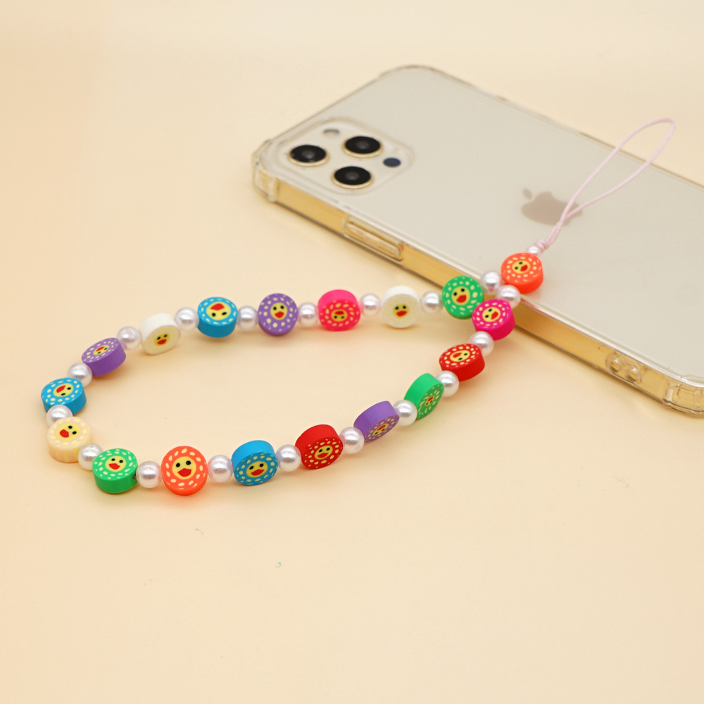 Ethnic Small Daisy Pearl Beaded Mobile Phone Chain display picture 26