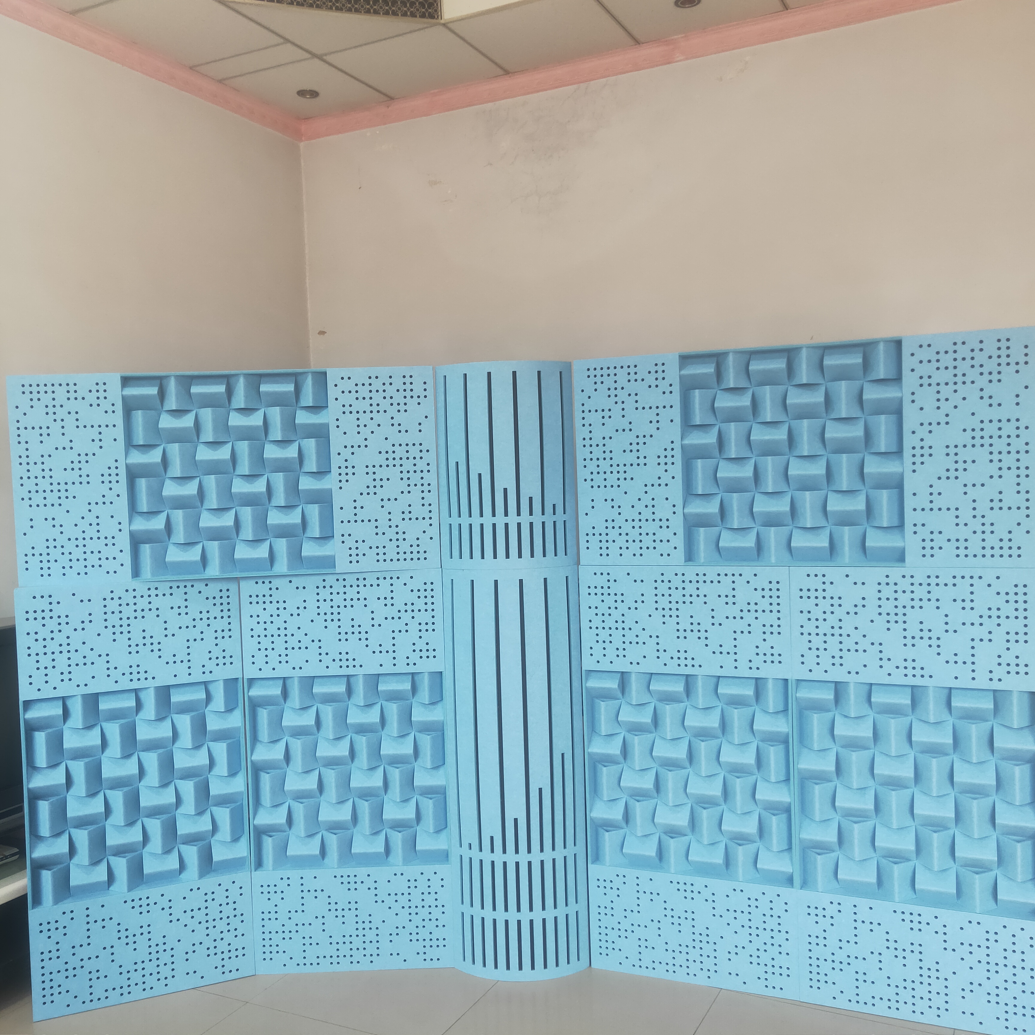 ๑吸音扩散板声学材料家庭影院录音棚直播间音响低频陷阱吸音体制