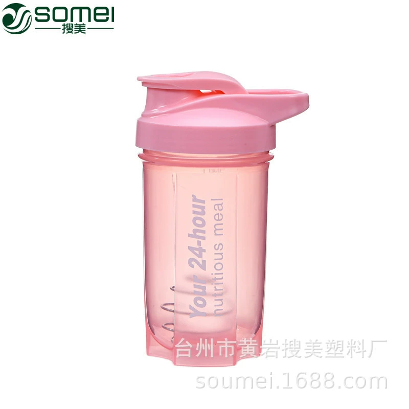Спортивный шейкер (Shake Cup), 500 мл, ПП, с миксер-шаром, 9×18 см