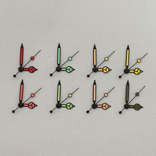Watch Accessories Black Edge Colorful Mercedes-Benz Pointer Green Luminous 7.75*12*12.5 Suitable for Nh35/Nh36 Movement