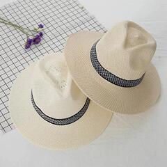 夏防曬遮陽帽男 沙灘大檐草帽 男士帽子涼帽禮帽太陽帽批發釣魚帽