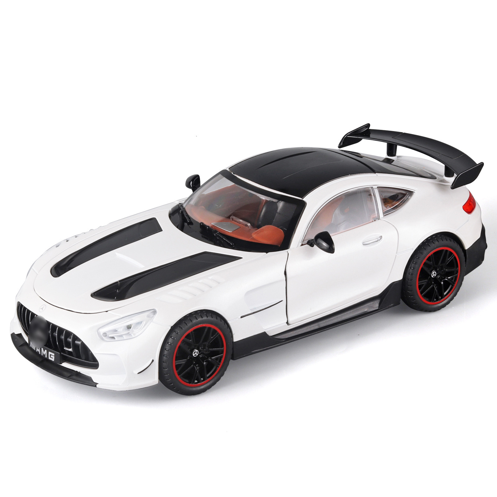 (En caja) 1:18 Rosa versión exclusiva Babos G700 material de aleación off-road modelo de coche 7 sonido abierto y colección de luz