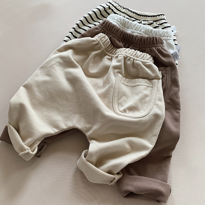 Pantalones largos de PP para niños, estilo nuevo de primavera y otoño 2026, pantalones harem para niños, pantalones largos casuales y holgados para niñas, ropa exterior elegante