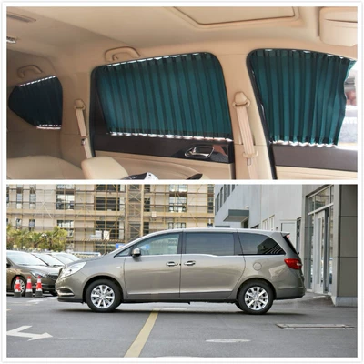sunshade thermal insulation curtain, Car curtains - middle-gl8-7-window-golden-aluminum-rail-cf