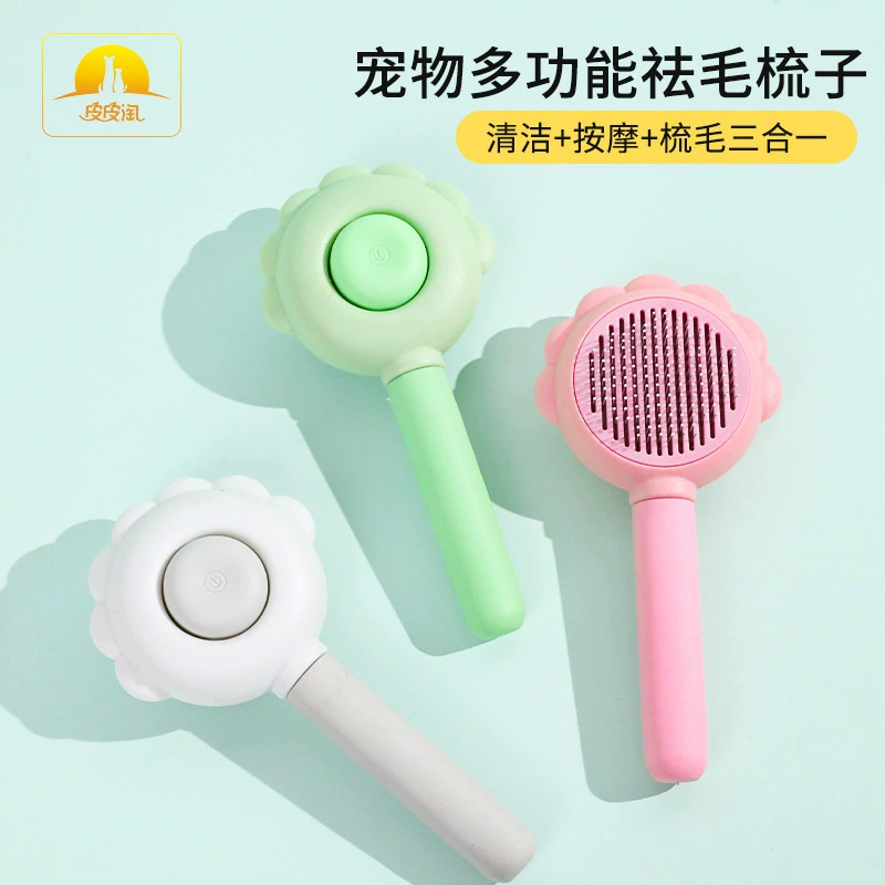 Z Pets Special Flower Spray Self-cleaning Self-cleaning Stainless Steel Capsule Cat Comb Cat Comb Supplies Wholesale